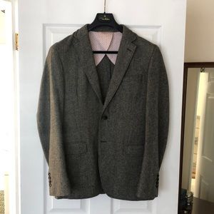 Brooks Brothers Red Fleece herringbone wool blazer